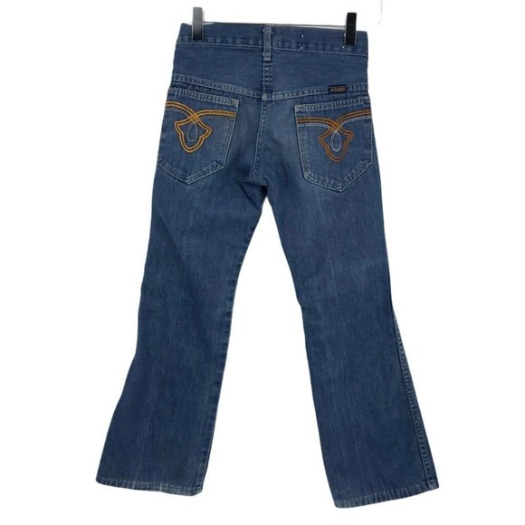 Vintage Mr Leggs Flared Slim Denim Jeans Size 10 - Picture 1 of 6